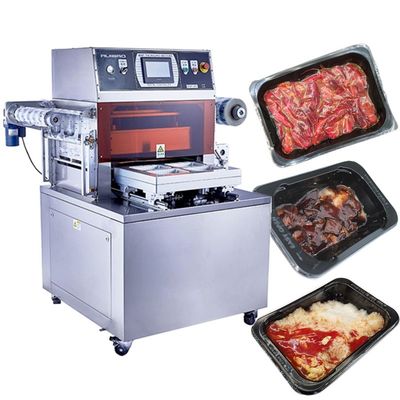 качество  cooked food skin vacuum packing machine ready meal vacuum tray sealer ready meal vacuum sealing machine завод