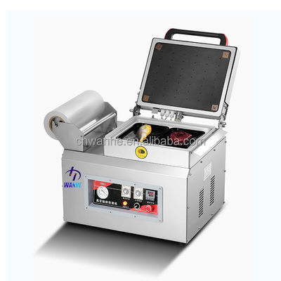 качество  DZ-350 Food Vacuum Skin Packaging Machine Steak Pork Vegetable Food Tray Sealing Vacuum Sealer Machine завод
