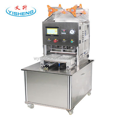 качество  Custom Type Plastic Beverage Cup New Atmosphere Modified Nitrogen Gas Tray Sealer Packaging Machine завод