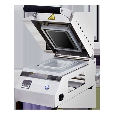 качество  Food D Stainless Steel Food Meat Tray Sealer Meal Tray Sealing Machine Table Top Store Sealer завод